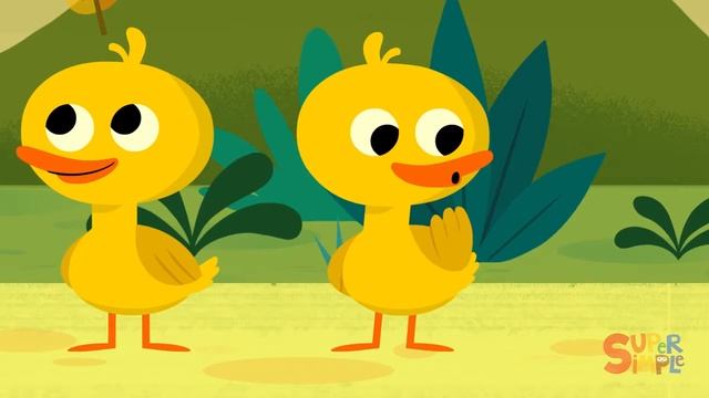 Песенка для детей на английском - Five Little Ducks - весёлая детская песенка смотреть онлайн