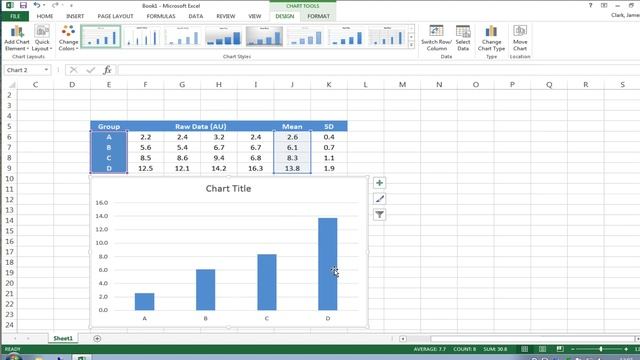 Error bars in graphs using Microsoft Excel for PC v2013 смотреть онлайн