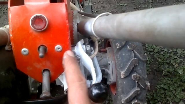 Мотоблок Мотор Сич. Дистанционное вкл. вала отбора мощности (ВОМ). смотреть онлайн