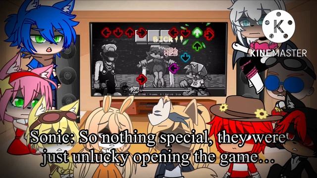 Sonic Characters React To Friday Night Funkin VS Mario Madness // MX. Mario 85’ // GCRV смотреть онлайн
