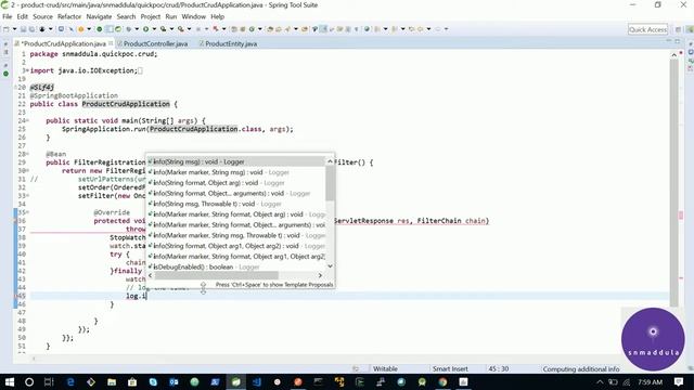 Spring Boot Logging Execution Time of Requests смотреть онлайн