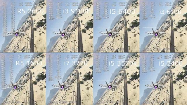 R5 2600 vs i3 9100F vs i5 6400 vs i3 6100 vs R5 1600 vs i7 3770 vs i5 3570k vs i5 2400 смотреть онлайн