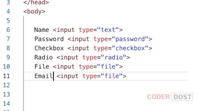 HTML Forms | Input Types | HTML in Hindi - 7 #html #fullstack смотреть онлайн
