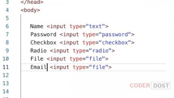 HTML Forms | Input Types | HTML in Hindi - 7 #html #fullstack