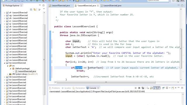 Learn Java Programming - Exercise 08x - Java Break Statement смотреть онлайн