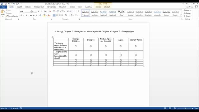 Creating a Likert Scale with bubble answer options in Microsoft Word смотреть онлайн