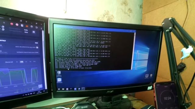 Разница между msOS с UBS и Minerstat с Windows. смотреть онлайн