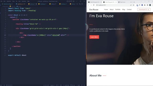 Build a Portfolio Website with Next js and Tailwind CSS смотреть онлайн