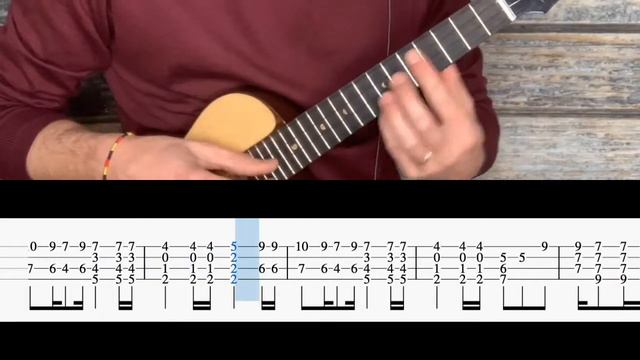 UKULELE TUTORIAL Finger Style (Nothing Else Matters - Metallica) WITH TABS смотреть онлайн