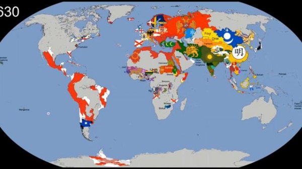 World history flag map original video is by @GeographyandSpace
