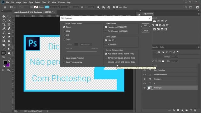 Salvando a imagem em JPEG, PNG ou TIFF смотреть онлайн