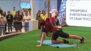 Александра Трусова. Тренировка с Александрой Трусовой на Moscow Urban Forum.