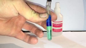 Реакция хлорида меди 2 и водного раствора аммиака