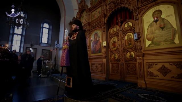 Епископ Николай совершил повечерие с чтением Великого канона прп. Андрея Критского смотреть онлайн
