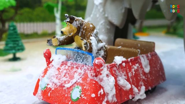 Мусоровоз Бульдозер Самосвал Грузовик Школьный автобус распаковка Рабочие машины для мальчиков смотреть онлайн