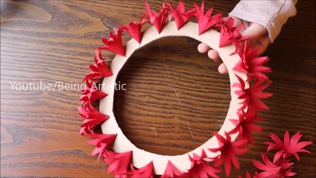 Paper Flower Wall Decoration - DIY Wall Decor ideas - Paper Craft - Paper Flower смотреть онлайн