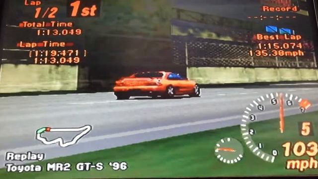 GRAN TURISMO 2 RACE WITH TOYOTA MR2 GT-S '96 смотреть онлайн
