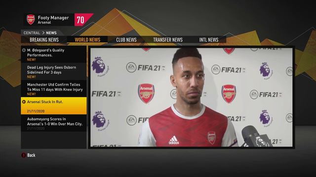 AUBAMEYANG THE HERO VS MAN CITY | FIFA 21 Realistic Arsenal Career Mode EP9 смотреть онлайн