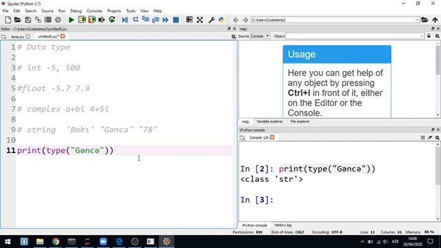 Python proqramlaşdırma dili 4.Data type and convert смотреть онлайн