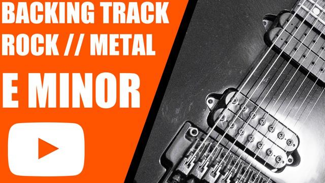 E Minor Guitar Backing Track // Rock / Metal / 160BPM // 7 String смотреть онлайн