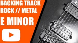 E Minor Guitar Backing Track // Rock / Metal / 160BPM // 7 String