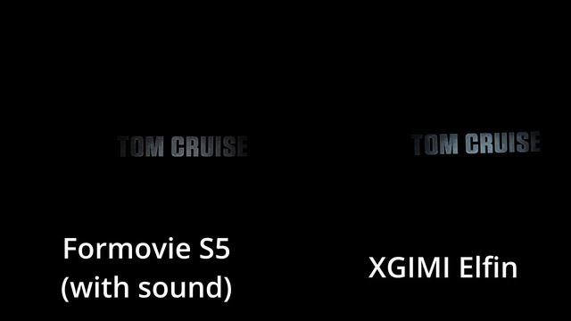 Formovie S5 Vs XGIMI Elfin 1080p Demo Video/audio/HDR