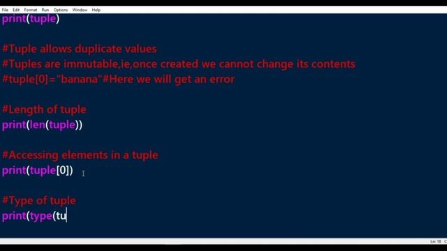 Python for Beginners Tutorial-10 Tuple in python смотреть онлайн