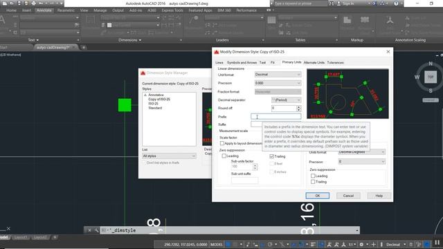 Autocad 2020 Tutorials: Dimensions, Tolerance & Dimension Style| How to modify dimensions in Autoca смотреть онлайн