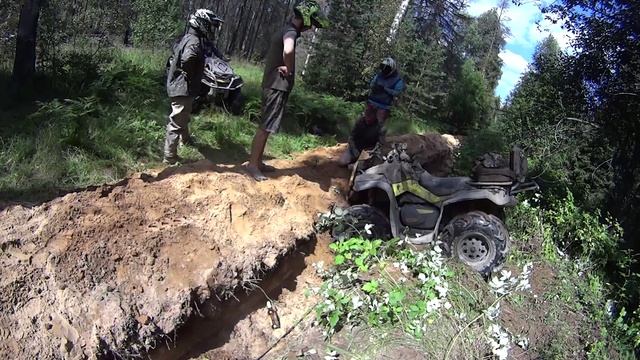 Can-Am (BRP) Outlander 1000 XT 2015, Elka stage 5, HMF Swamp XL смотреть онлайн