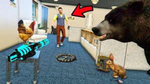 ЖИВОТНЫЕ ПОЙМАЛИ СОСЕДА В ЛОВУШКУ В ГТА 5 МОДЫ! ОБЗОР МОДА В GTA 5! ИГРЫ ГТА ВИДЕО MODS