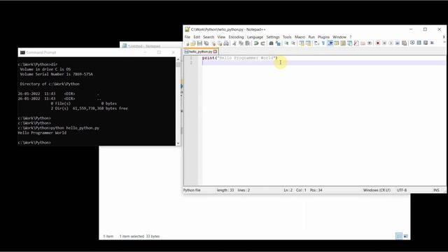 How to setup and run your first python program in Windows OS? смотреть онлайн