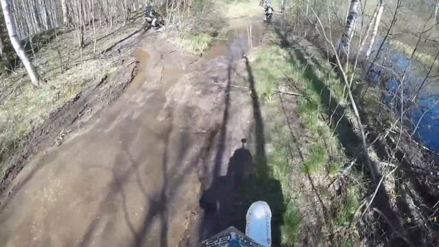 #1 Попытка доехать до Ладоги через лес на питбайке KAYO125 Евгений Цапков на Motoland 250