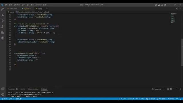 Temperature Converter using HTML CSS JavaScript смотреть онлайн