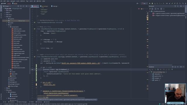 Trying to handle no rows found in Go API server tests | Always Developing #18 смотреть онлайн