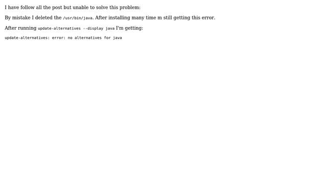 Ubuntu: /usr/bin/java: No such file or directory смотреть онлайн