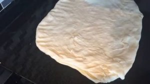 Катмер. Слоеная лепешка. Турецкая кухня.