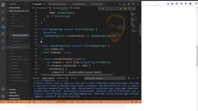 flutter how to save video to mysql database and play from mysql database using php смотреть онлайн