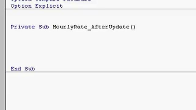 Microsoft Access AfterUpdate Event смотреть онлайн