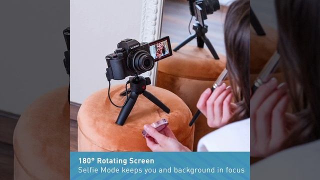 Vlogging Panasonic Lumix G100 4K Mirrorless Camera (Black) with Bluetooth Tripod Grip смотреть онлайн