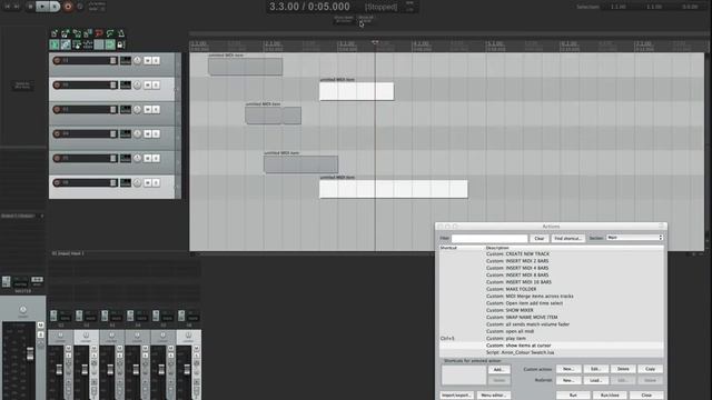 SHOW TRACKS WITH ITEMS AT CURSOR смотреть онлайн