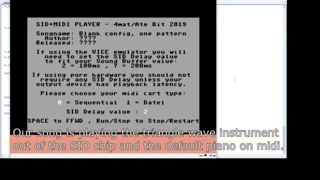 Commodore 64 SID + Midi music tutorial смотреть онлайн