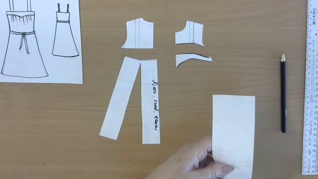 Сарафан с кокеткой. смотреть онлайн