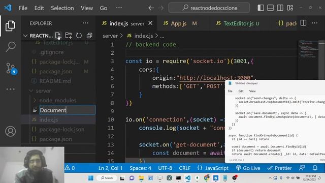 Build a Google Docs Clone in React.js & Socket.io Using Quill Wysiwyg Editor & MongoDB in Node.js смотреть онлайн