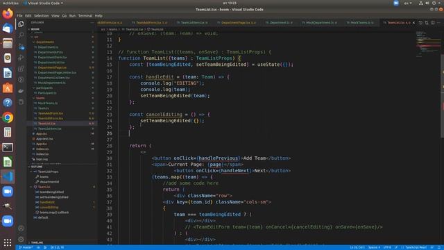 React TypeScript. Design functional components. Implement new List component with add and edit form смотреть онлайн