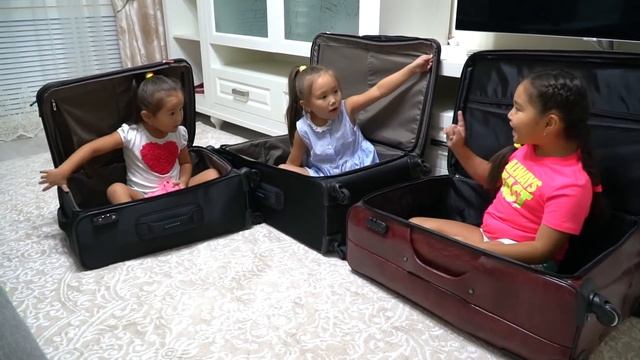Давид и Аминка ХОТЯТ На Море! Чемоданы Аминки Витаминки НЕ СЛУШАЮТСЯ ! смотреть онлайн
