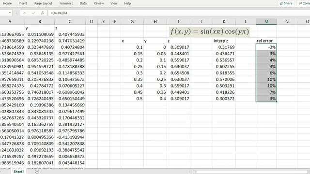 How to interpolate from a set of (x,y,z) points in Excel and Google Sheets with INTERPXYZ() смотреть онлайн