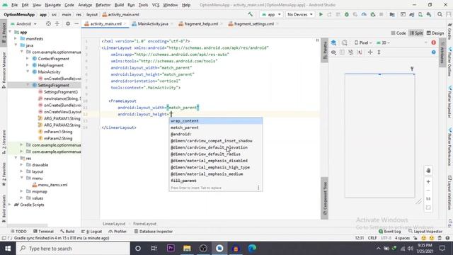How to Create Options Menu with Fragments | Android Studio Tutorial смотреть онлайн