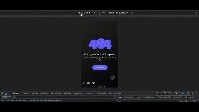 404 Page Not Found | Web Design Demo using HTML & CSS смотреть онлайн