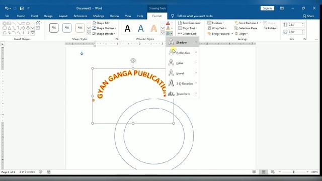 How To Insert Wordart In Ms Word | #wordart #msword| #word2016 |#word2007| #word2003