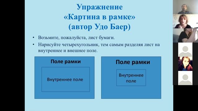 Вторая часть занятия для педагогов 